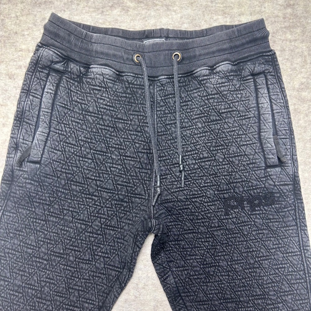 Prps Medium Distressed Patterned Jogger Sweatpant… - image 3